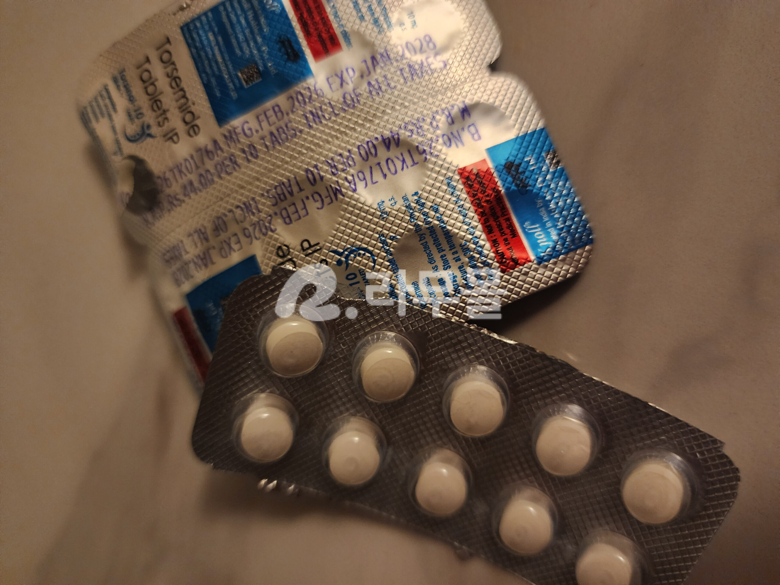 라식스 토르시놀 10mg (토르세미드 10mg) 직구 후기