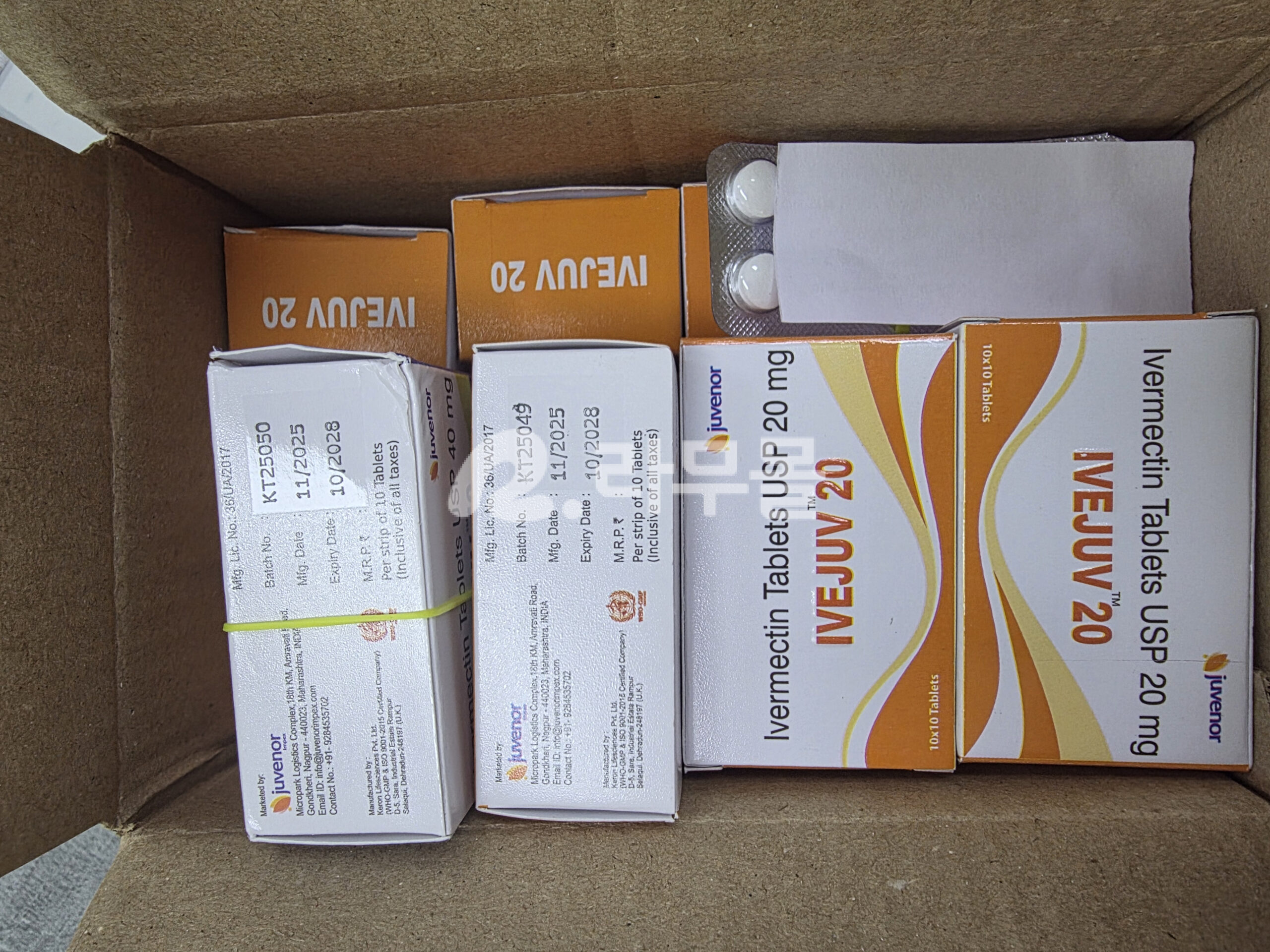이버멕틴 이버주브 20mg 직구 후기